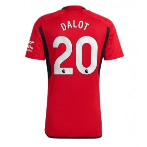 Manchester United Diogo Dalot #20 Hemmatröja 2023-24 Kortärmad